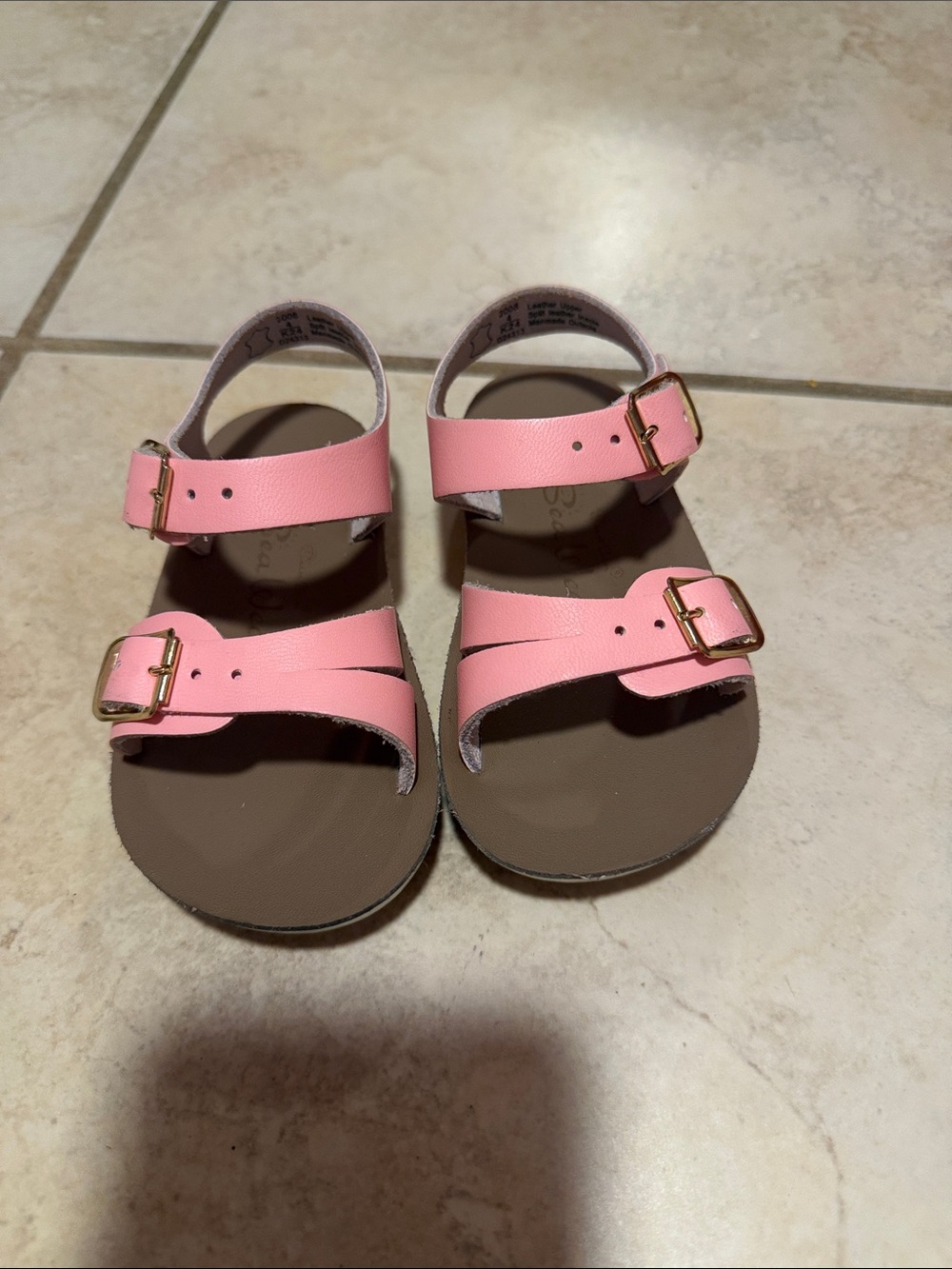 OshKosh B'gosh Pink Dual-Buckle Girls Sandals